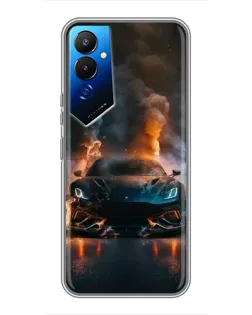 Чехол для TECNO POVA 4 (LG7n) с картинкой «Lamborghini дымная эстетика» Чехол для TECNO POVA 4 (LG7n) с картинкой «Lamborghini дымная эстетика»
