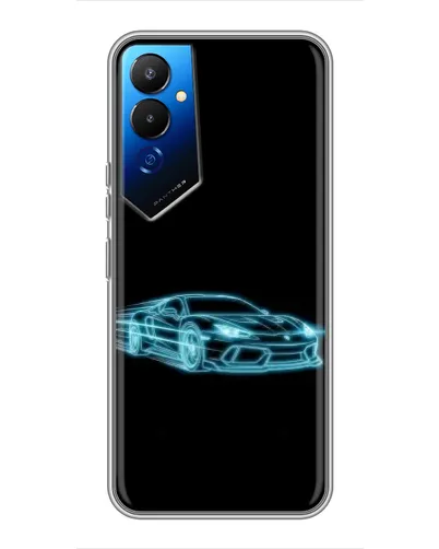 Чехол для TECNO POVA 4 (LG7n) с картинкой «Неоновый контур Lamborghini» Чехол для TECNO POVA 4 (LG7n) с картинкой «Неоновый контур Lamborghini»