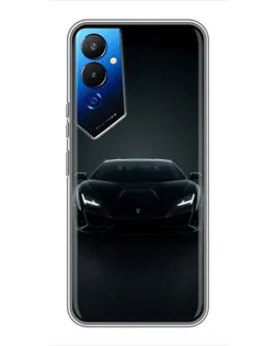 Чехол для TECNO POVA 4 (LG7n) с картинкой «Черный Lamborghini Aventador» Чехол для TECNO POVA 4 (LG7n) с картинкой «Черный Lamborghini Aventador»