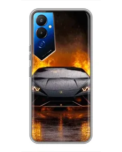 Чехол для TECNO POVA 4 (LG7n) с картинкой «Lamborghini в огне» Чехол для TECNO POVA 4 (LG7n) с картинкой «Lamborghini в огне»