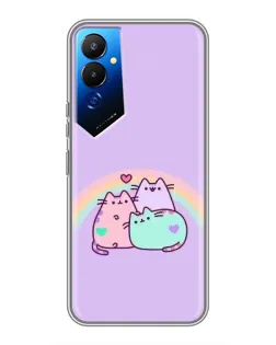 Чехол для TECNO POVA 4 (LG7n) с картинкой «Радужные Пушины» Чехол для TECNO POVA 4 (LG7n) с картинкой «Радужные Пушины»