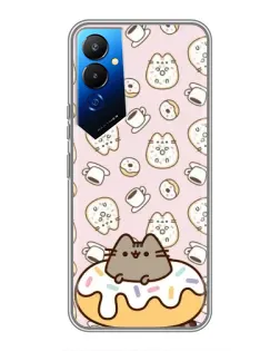 Чехол для TECNO POVA 4 (LG7n) с картинкой «Пушин на пончике» Чехол для TECNO POVA 4 (LG7n) с картинкой «Пушин на пончике»