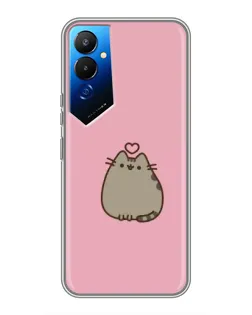 Чехол для TECNO POVA 4 (LG7n) с картинкой «Pusheen сердце» Чехол для TECNO POVA 4 (LG7n) с картинкой «Pusheen сердце»