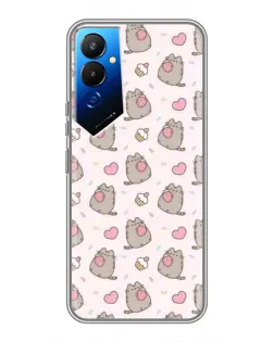 Чехол для TECNO POVA 4 (LG7n) с картинкой «Пушин и сладости» Чехол для TECNO POVA 4 (LG7n) с картинкой «Пушин и сладости»