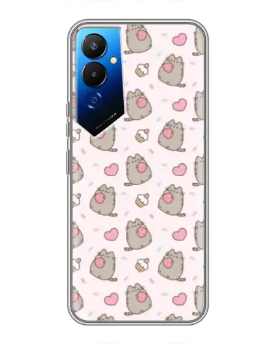 Чехол для TECNO POVA 4 (LG7n) с картинкой «Пушин и сладости» Чехол для TECNO POVA 4 (LG7n) с картинкой «Пушин и сладости»