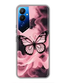Чехол для TECNO POVA 4 (LG7n) с картинкой «Бабочка в дыму» Чехол для TECNO POVA 4 (LG7n) с картинкой «Бабочка в дыму»