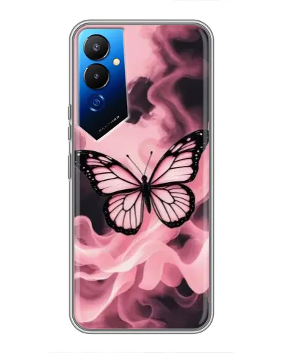 Чехол для TECNO POVA 4 (LG7n) с картинкой «Бабочка в дыму» Чехол для TECNO POVA 4 (LG7n) с картинкой «Бабочка в дыму»