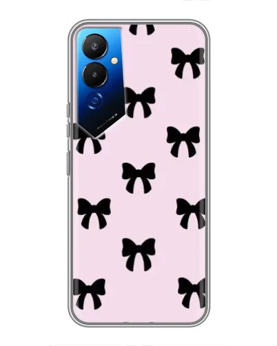 Чехол для TECNO POVA 4 (LG7n) с картинкой «Черные банты Coquette» Чехол для TECNO POVA 4 (LG7n) с картинкой «Черные банты Coquette»