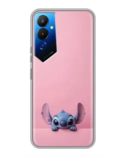 Чехол для TECNO POVA 4 (LG7n) с картинкой «Stitch выглядывает»
