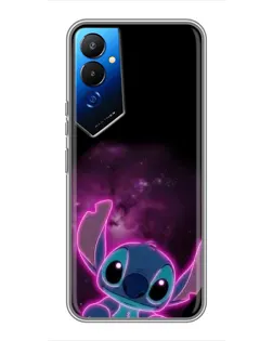 Чехол для TECNO POVA 4 (LG7n) с картинкой «Неоновый Stitch»