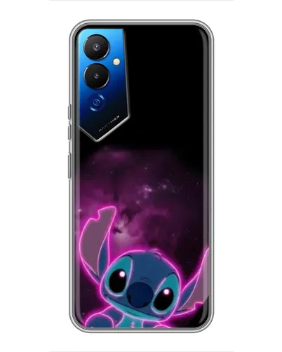 Чехол для TECNO POVA 4 (LG7n) с картинкой «Неоновый Stitch»