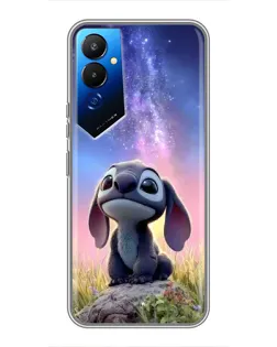 Чехол для TECNO POVA 4 (LG7n) с картинкой «Стич на рассвете»