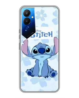 Чехол для TECNO POVA 4 (LG7n) с картинкой «Stitch среди цветов»