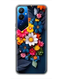 Чехол для TECNO POVA 4 (LG7n) с картинкой «Цветочная феерия» Чехол для TECNO POVA 4 (LG7n) с картинкой «Цветочная феерия»
