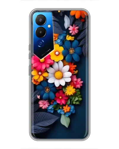 Чехол для TECNO POVA 4 (LG7n) с картинкой «Цветочная феерия» Чехол для TECNO POVA 4 (LG7n) с картинкой «Цветочная феерия»
