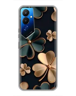 Чехол для TECNO POVA 4 (LG7n) с картинкой «Клевер в золоте» Чехол для TECNO POVA 4 (LG7n) с картинкой «Клевер в золоте»