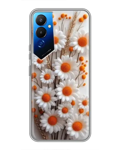 Чехол для TECNO POVA 4 (LG7n) с картинкой «Белые сухоцветы» Чехол для TECNO POVA 4 (LG7n) с картинкой «Белые сухоцветы»