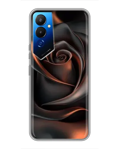 Чехол для TECNO POVA 4 (LG7n) с картинкой «Шелковая черная роза» Чехол для TECNO POVA 4 (LG7n) с картинкой «Шелковая черная роза»