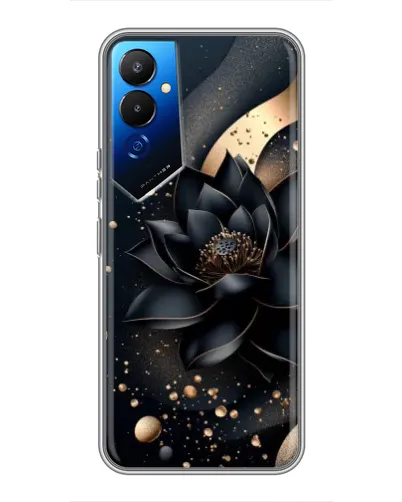 Чехол для TECNO POVA 4 (LG7n) с картинкой «Черный лотос» Чехол для TECNO POVA 4 (LG7n) с картинкой «Черный лотос»