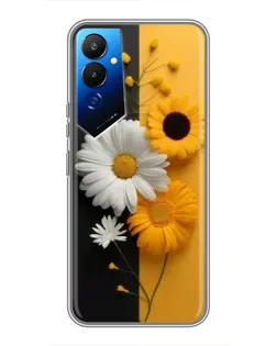 Чехол для TECNO POVA 4 (LG7n) с картинкой «Подсолнух и ромашка» Чехол для TECNO POVA 4 (LG7n) с картинкой «Подсолнух и ромашка»