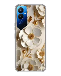 Чехол для TECNO POVA 4 (LG7n) с картинкой «Белие бумажние цвети» Чехол для TECNO POVA 4 (LG7n) с картинкой «Белие бумажние цвети»