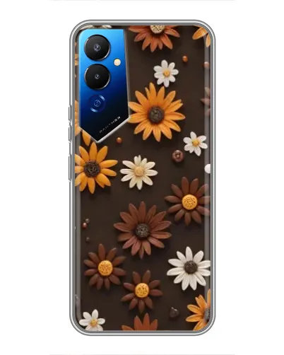 Чехол для TECNO POVA 4 (LG7n) с картинкой «Узор из маленьких подсолнухов» Чехол для TECNO POVA 4 (LG7n) с картинкой «Узор из маленьких подсолнухов»