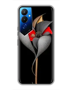 Чехол для TECNO POVA 4 (LG7n) с картинкой «Серебряный фантазийный цветок» Чехол для TECNO POVA 4 (LG7n) с картинкой «Серебряный фантазийный цветок»