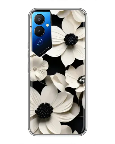 Чехол для TECNO POVA 4 (LG7n) с картинкой «Объемные белые цветы» Чехол для TECNO POVA 4 (LG7n) с картинкой «Объемные белые цветы»