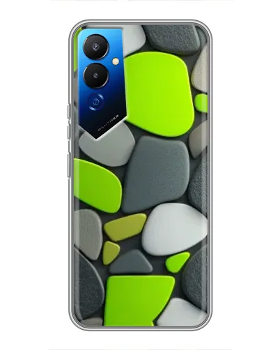 Чехол для TECNO POVA 4 (LG7n) с картинкой «Яркая неоновая галька»