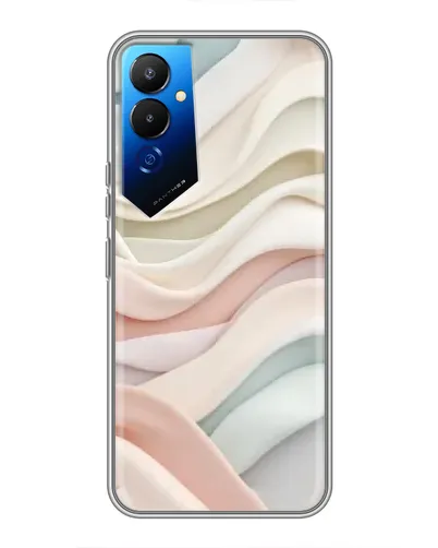 Чехол для TECNO POVA 4 (LG7n) с картинкой «Пастельные нежные волны»
