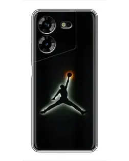 Чехол для TECNO POVA 5 (LG7n) с картинкой «Jordan Gradient Logo»