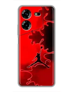 Чехол для TECNO POVA 5 (LG7n) с картинкой «Jordan Red Smoke» Чехол для TECNO POVA 5 (LG7n) с картинкой «Jordan Red Smoke»