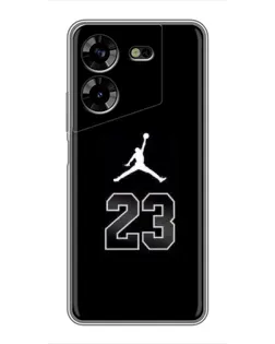 Чехол для TECNO POVA 5 (LG7n) с картинкой «Jordan Flight 23» Чехол для TECNO POVA 5 (LG7n) с картинкой «Jordan Flight 23»
