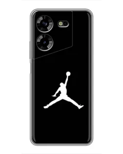 Чехол для TECNO POVA 5 (LG7n) с картинкой «Jordan Silhouette» Чехол для TECNO POVA 5 (LG7n) с картинкой «Jordan Silhouette»