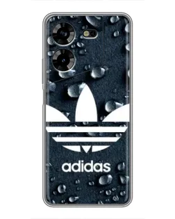 Чехол для TECNO POVA 5 (LG7n) с картинкой «Adidas Trefoil Blue»