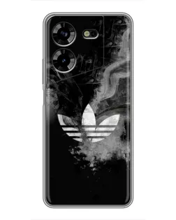 Чехол для TECNO POVA 5 (LG7n) с картинкой «Абстрактный дым Adidas»