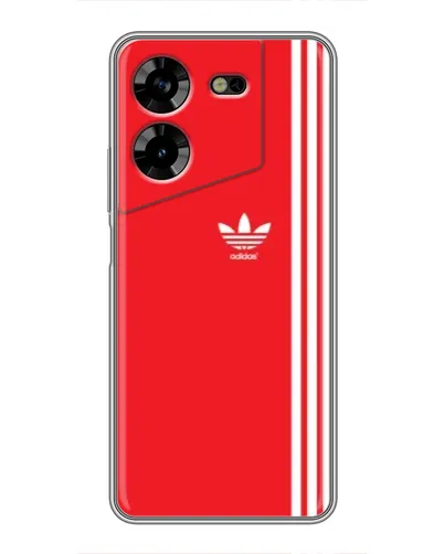 Чехол для TECNO POVA 5 (LG7n) с картинкой «Красный минимализм Adidas» Чехол для TECNO POVA 5 (LG7n) с картинкой «Красный минимализм Adidas»