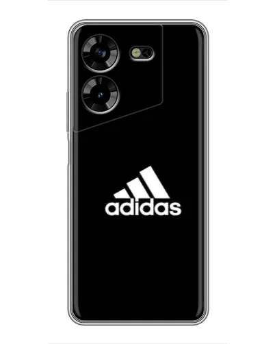 Чехол для TECNO POVA 5 (LG7n) с картинкой «Черная классика Adidas» Чехол для TECNO POVA 5 (LG7n) с картинкой «Черная классика Adidas»