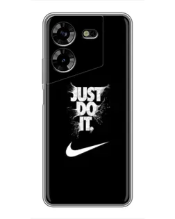 Чехол для TECNO POVA 5 (LG7n) с картинкой «Текстовый принт Nike» Чехол для TECNO POVA 5 (LG7n) с картинкой «Текстовый принт Nike»