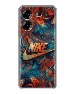 Чехол для TECNO POVA 5 (LG7n) с картинкой «Nike в абстракции» Чехол для TECNO POVA 5 (LG7n) с картинкой «Nike в абстракции»
