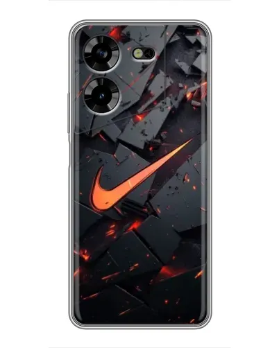 Чехол для TECNO POVA 5 (LG7n) с картинкой «Nike — эффект разломов» Чехол для TECNO POVA 5 (LG7n) с картинкой «Nike — эффект разломов»