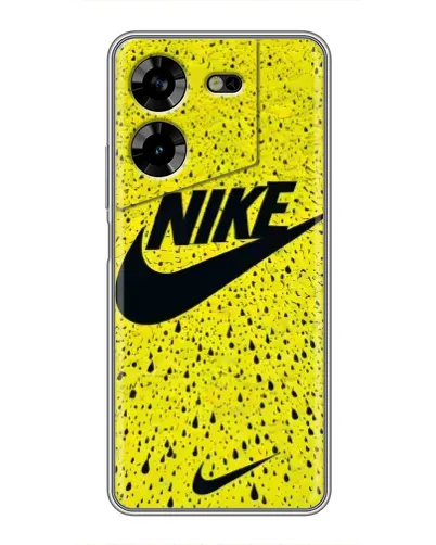 Чехол для TECNO POVA 5 (LG7n) с картинкой «Желтый текстурный Nike» Чехол для TECNO POVA 5 (LG7n) с картинкой «Желтый текстурный Nike»