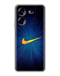 Чехол для TECNO POVA 5 (LG7n) с картинкой «Синий пульс Nike» Чехол для TECNO POVA 5 (LG7n) с картинкой «Синий пульс Nike»