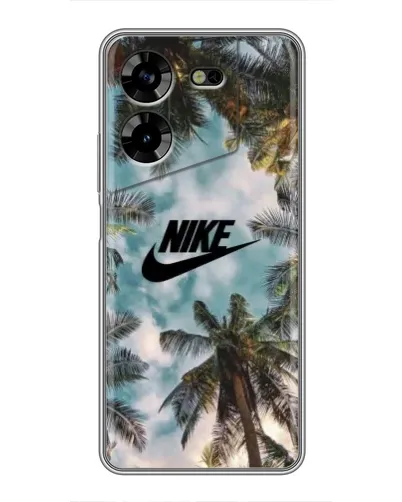 Чехол для TECNO POVA 5 (LG7n) с картинкой «Тропический принт Nike» Чехол для TECNO POVA 5 (LG7n) с картинкой «Тропический принт Nike»