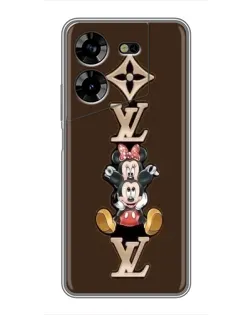 Чехол для TECNO POVA 5 (LG7n) с картинкой «LV и Микки Маус»
