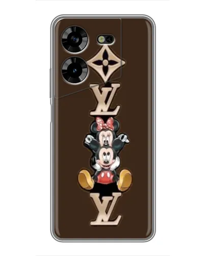 Чехол для TECNO POVA 5 (LG7n) с картинкой «LV и Микки Маус»