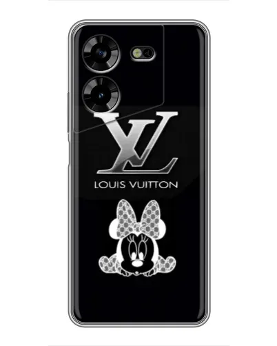 Чехол для TECNO POVA 5 (LG7n) с картинкой «LV и Минни Маус»
