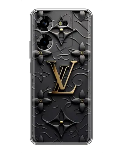 Чехол для TECNO POVA 5 (LG7n) с картинкой «Кожаная текстура LV»