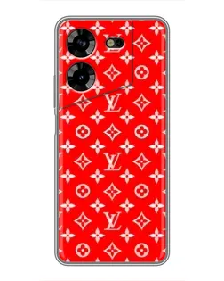 Чехол для TECNO POVA 5 (LG7n) с картинкой «Яркий паттерн LV»