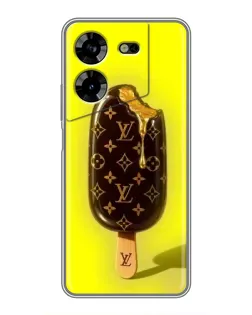 Чехол для TECNO POVA 5 (LG7n) с картинкой «Мороженое от LV»